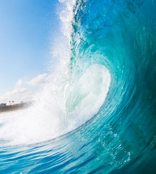 Onda azul do oceano — Fotografia de Stock