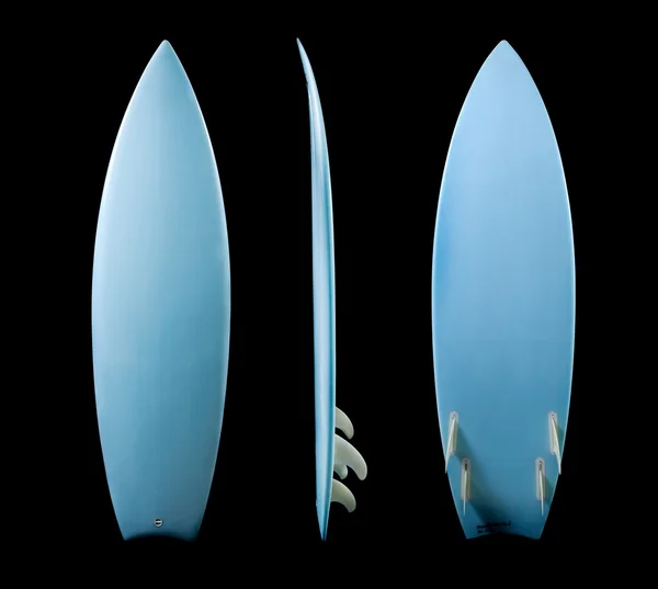 Surfbrett auf schwarzem Hintergrund — Stockfoto