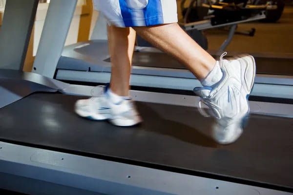 Man Running on Treadmill — Stock Photo, Image