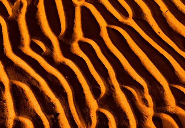 Zand patroon, interessante abstracte textuur — Stockfoto