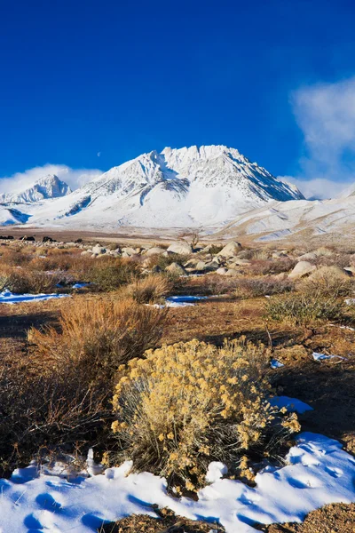 Krásné zasněžené hory v sunrsie — Stock fotografie