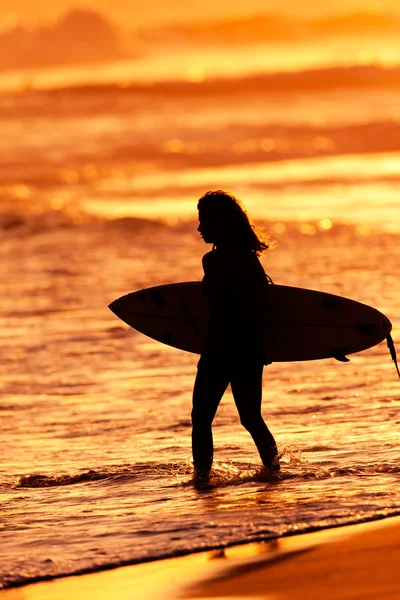 Sunset Surfer — Stockfoto