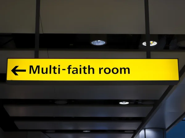 Multi-geloof kamer teken — Stockfoto