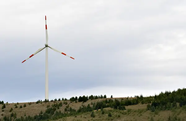 stock image Eolic energy: Wind power through wind turbines