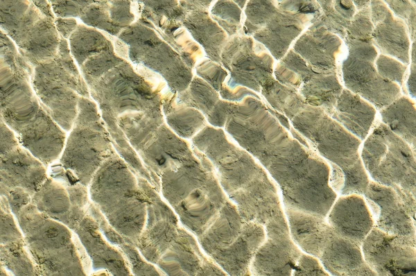 stock image Sun reflections on water surface and bottom