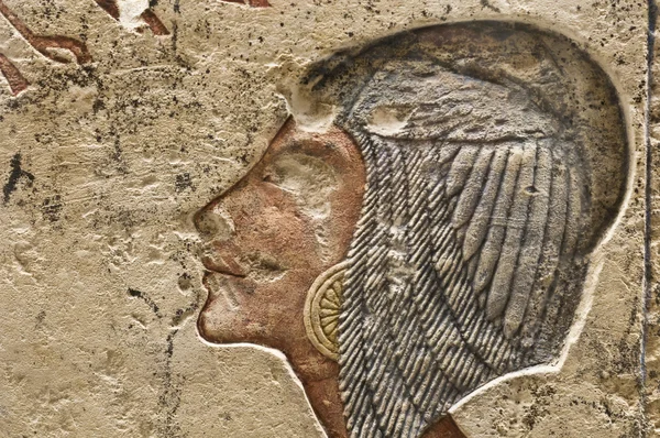 Guiones jeroglíficos y dibujo sobre piedra — Foto de Stock