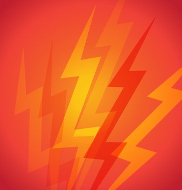 Vector background with lightnings clipart