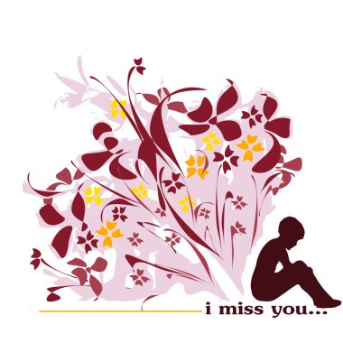 I miss you clipart