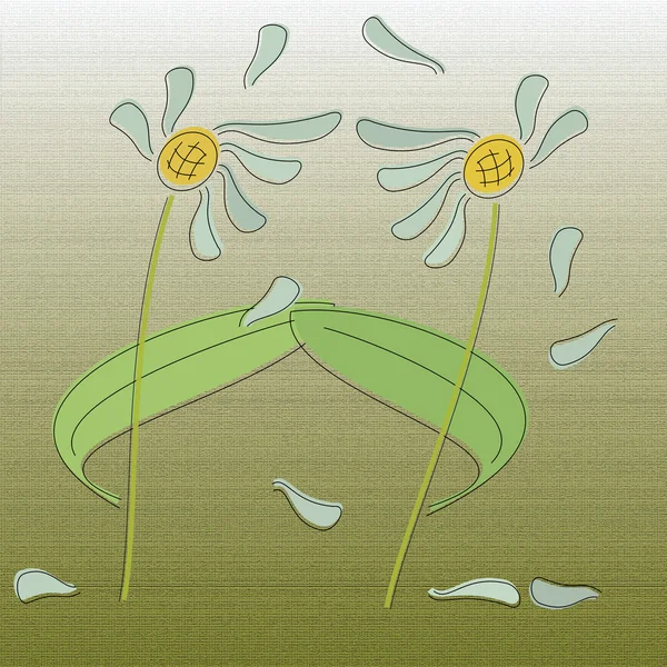 Fleurs dansant — Image vectorielle