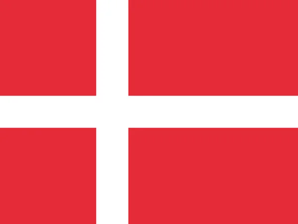 Bandeira ondulada da Dinamarca — Fotografia de Stock
