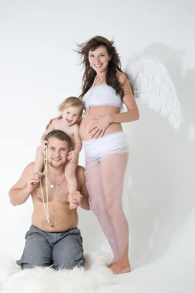 Az angyalok család — Stock Fotó