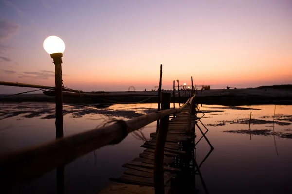 Закат в Гоа — стоковое фото