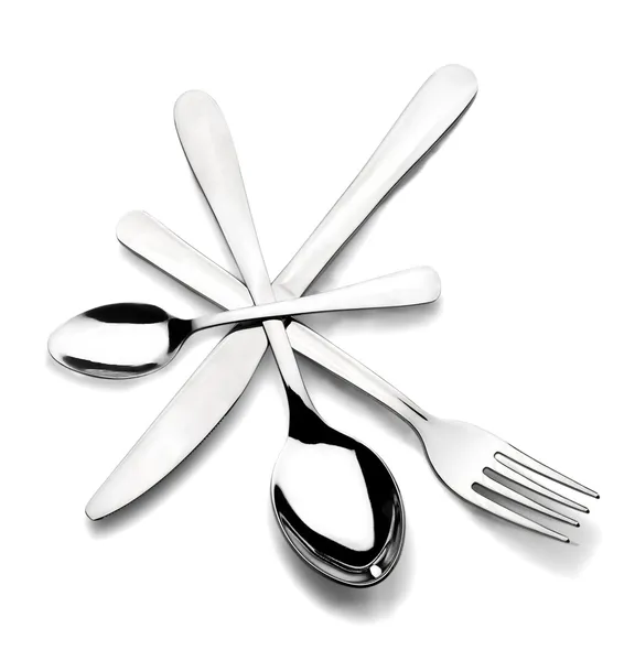 Cutlery in a circle — Stock Photo, Image