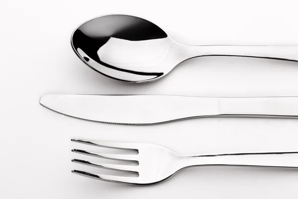 Cucchiaio coltello forchetta — Foto Stock