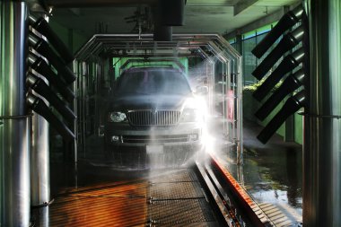 Photo of carwash and SUV clipart