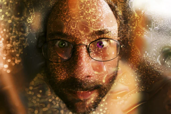 Foto eines Mannes mit Brille — Stockfoto