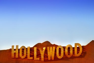 Hollywood sign clipart