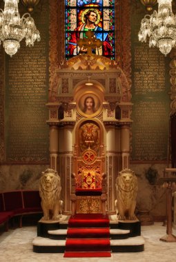 Throne in Cathedral clipart