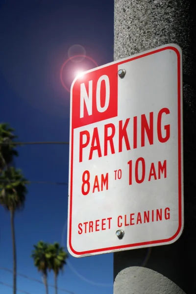 Ikke noe parkeringsskilt – stockfoto