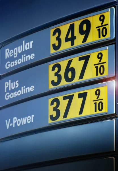 Gaspreise — Stockfoto