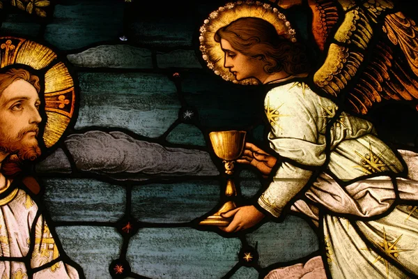 Jezus met engel — Stockfoto