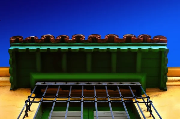 Awning and blue sky — Stock Photo, Image