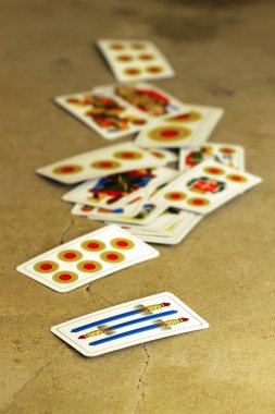 Italian playing cards clipart