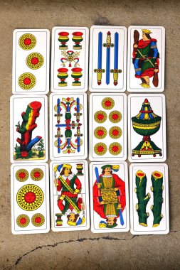 Italian cards clipart