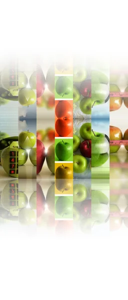 Collage di mele — Foto Stock
