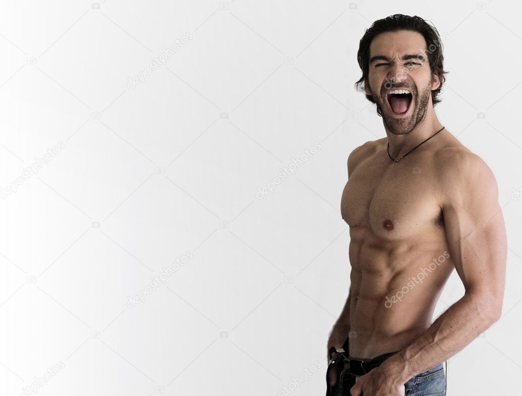 Sexy shirtless man