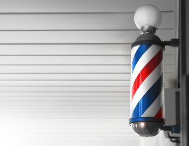 Barber shop pole clipart