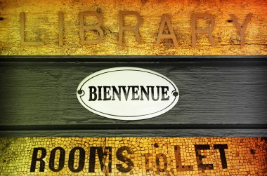 Antique signs clipart