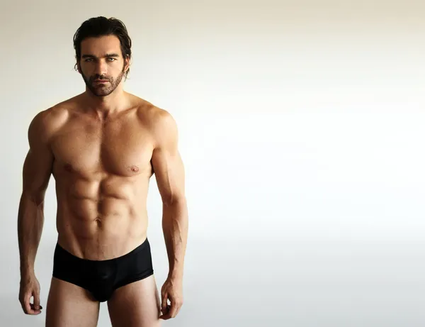 Model seksowny mężczyzna fitness — Zdjęcie stockowe