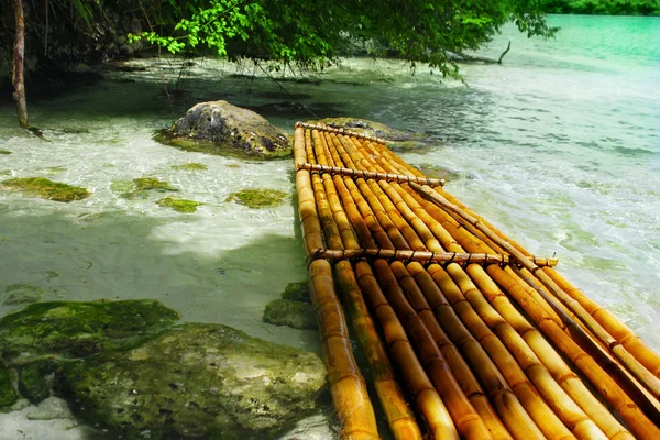 Bambusový vor — Stock fotografie