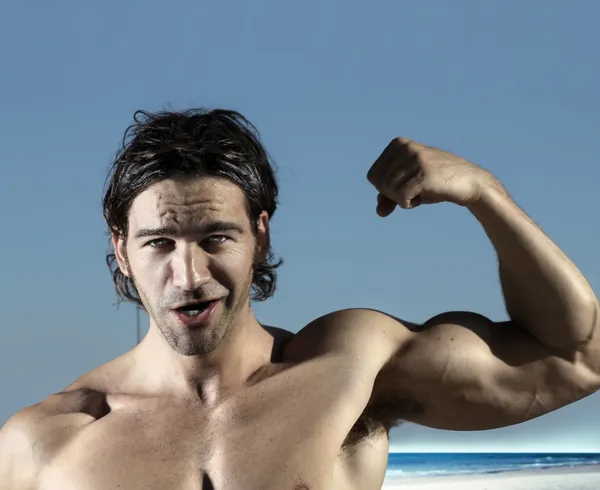 Sexig biceps kille — Stockfoto
