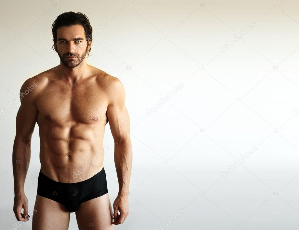 Strong Handsome Fitness Sports Man In Underwear Stock Photo, Picture and  Royalty Free Image. Image 18813634.