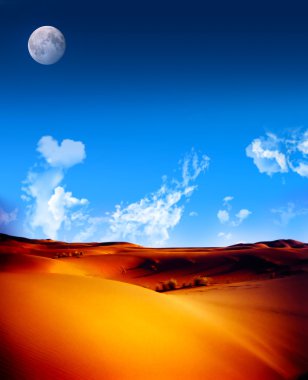 Perfect desert landscape clipart