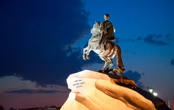 Cavaleiro de Bronze, monumento de Pedro I — Fotografia de Stock