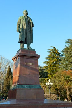 lenin için anıt. Yalta, Kırım, Ukrayna