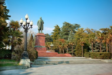 Monument to Lenin. Yalta, Crimea, Ukraine clipart