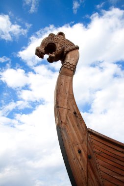 Forepart of the Viking ship, Wyborg, Russia clipart