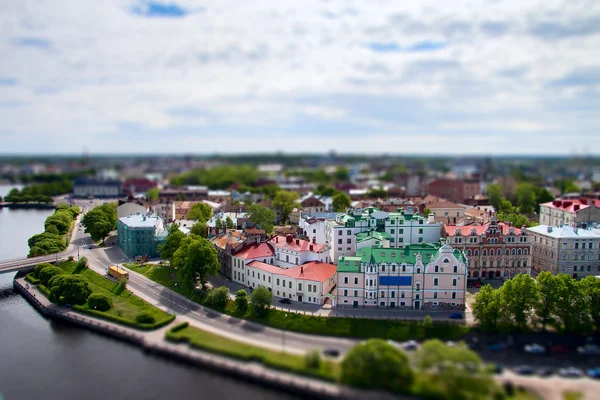 Faux basculement tonw Wyborg, frontière russo-finlandaise . — Photo