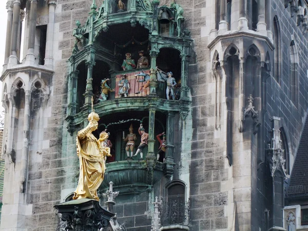 Marien pomnik w Monachium, Bawaria, Niemcy — Zdjęcie stockowe