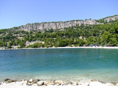 Kasjuni Beach in Split Kroatien clipart