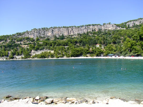 Kasjuni пляжі в Спліт Kroatien — стокове фото