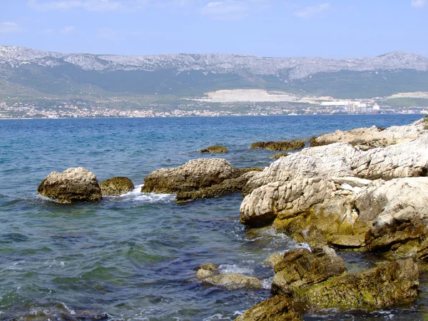 Küstengebirge und Meer in Split Kroatien — Φωτογραφία Αρχείου