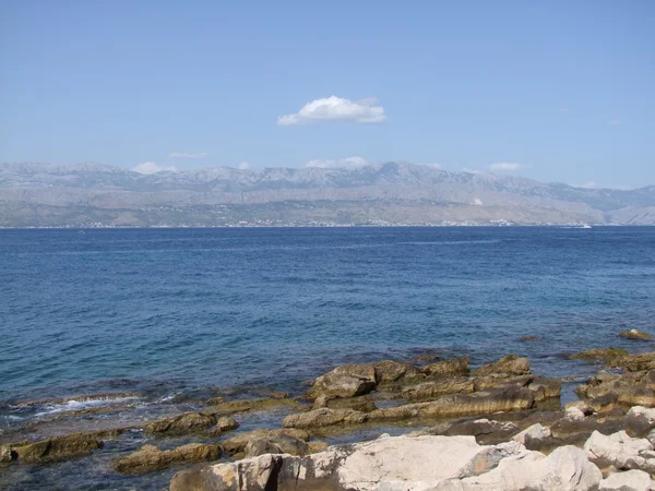 Costa y Mar en croacia — Foto de Stock
