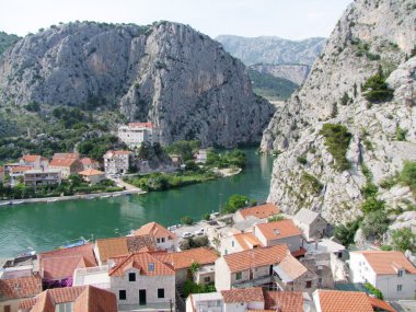 Omis - City of Pirates in croatia clipart