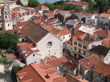 Centre of Omis - City of the Pirates - croatia clipart