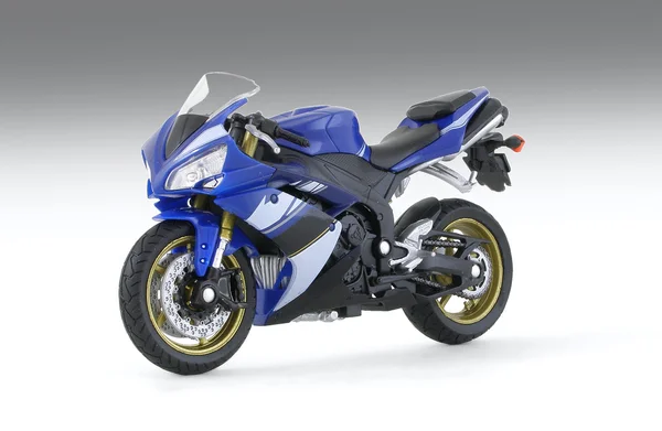 Motorfiets blauw — Stockfoto